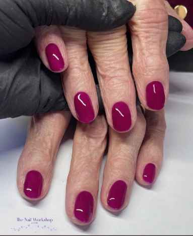 Beautiful rich raspberry gel